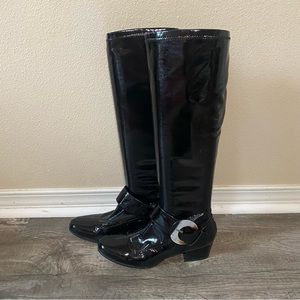 Sam Edelman tall Patent Boot Size 7.5